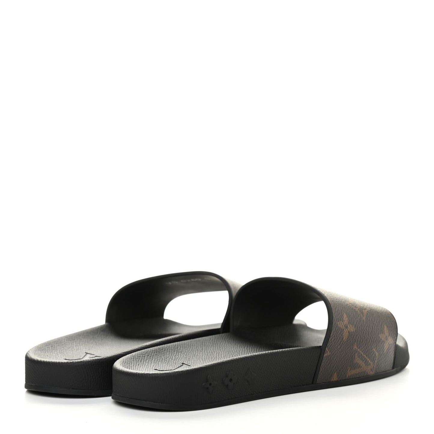 Rubber Monogram Mens Waterfront Mules 5 Macassar