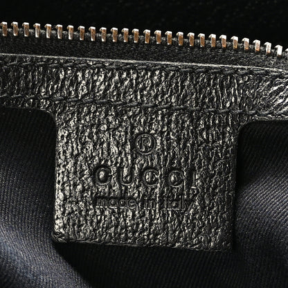 Gucci Monogram Piston Lock Jackie O Hobo Black 6 of 9