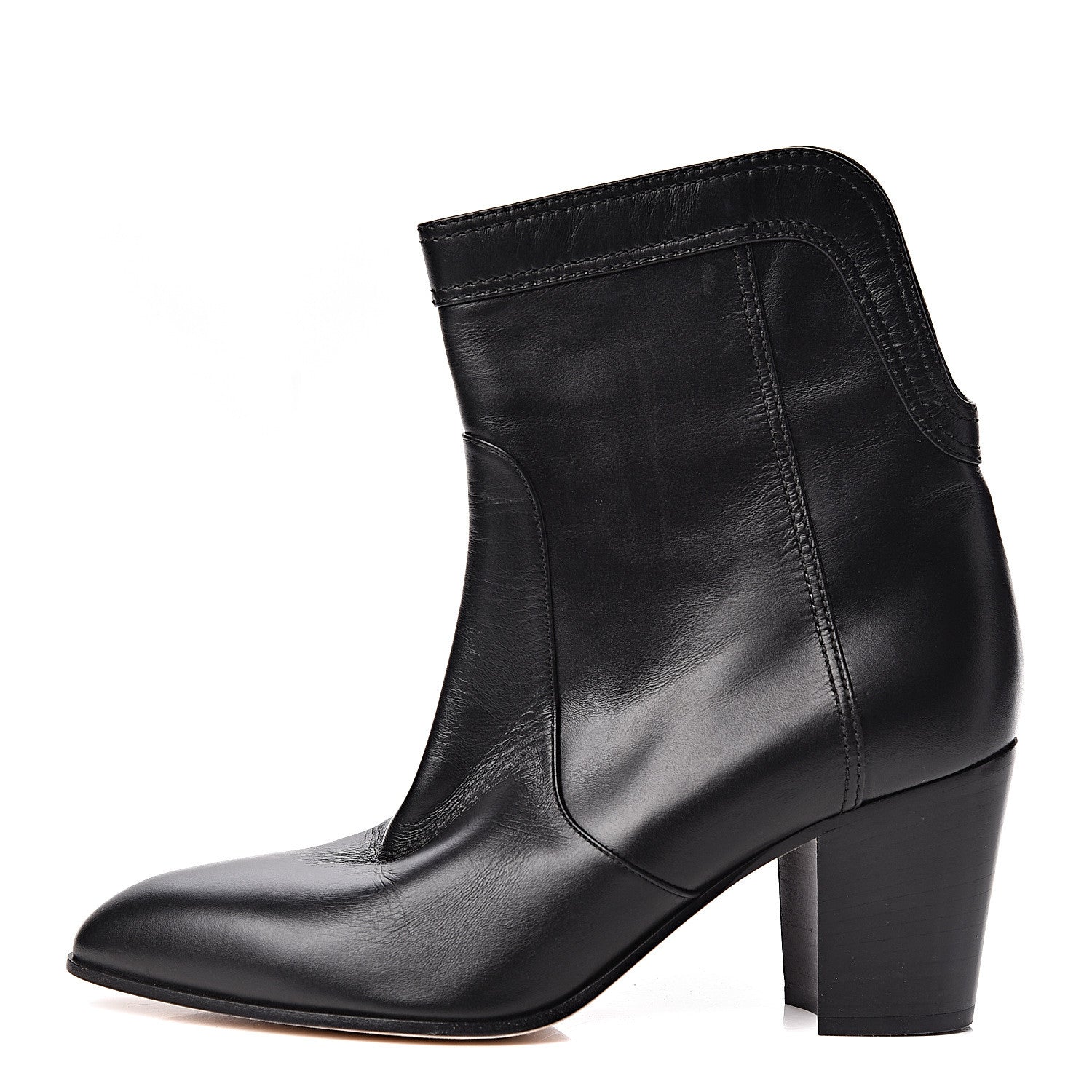 Chanel Calfskin CC Short Boots 40 Black 1 of 14