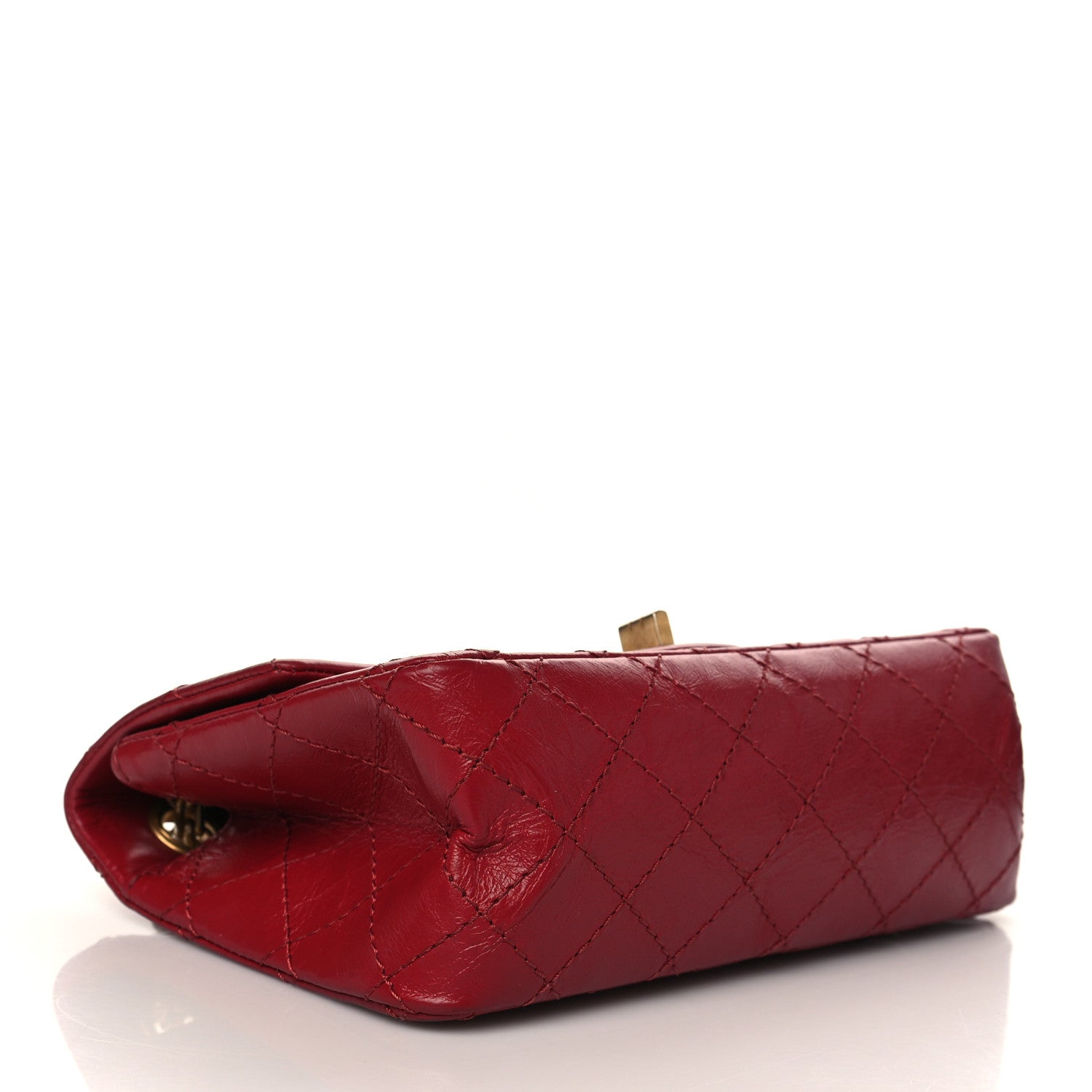 Chanel Aged Calfskin Quilted 2.55 Reissue Mini Flap Red 4 of 11