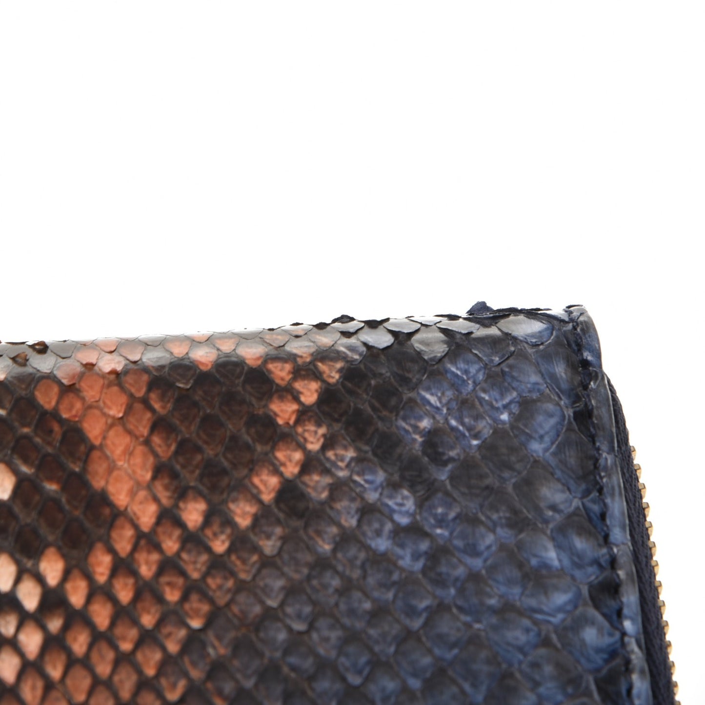 Python Soho Zip Around Wallet Blue Sienna