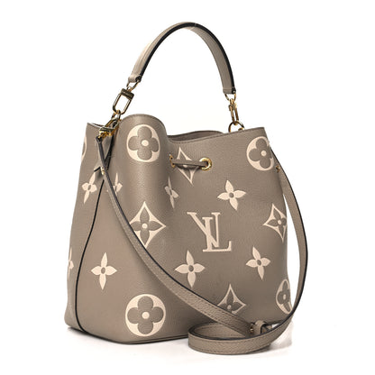 Louis Vuitton Empreinte Monogram Giant Neonoe MM Tourterelle Creme 2 of 10