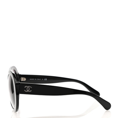 Chanel Oval CC Sunglasses 5372 Black 2 of 4