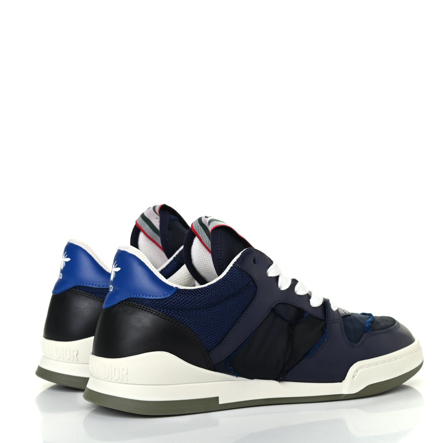Christian Dior Technical Calfskin Sneakers 37.5 Blue 3 of 4