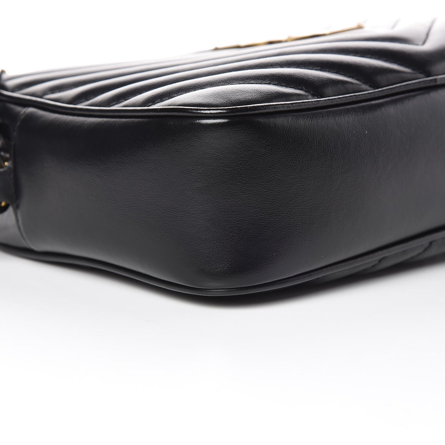 Calfskin Matelasse Monogram Lou Camera Bag Black