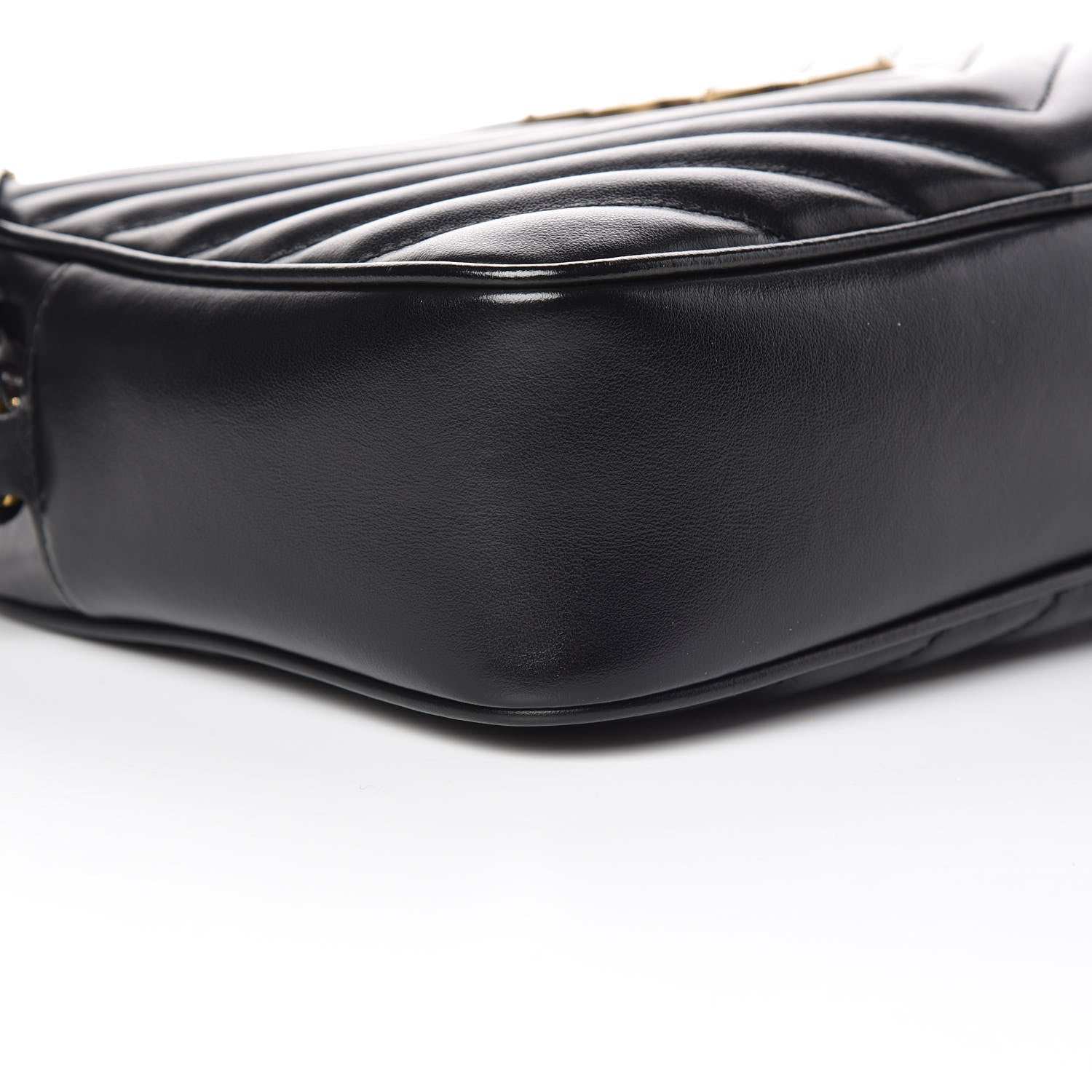 Saint Laurent Calfskin Matelasse Monogram Lou Camera Bag Black 5 of 10