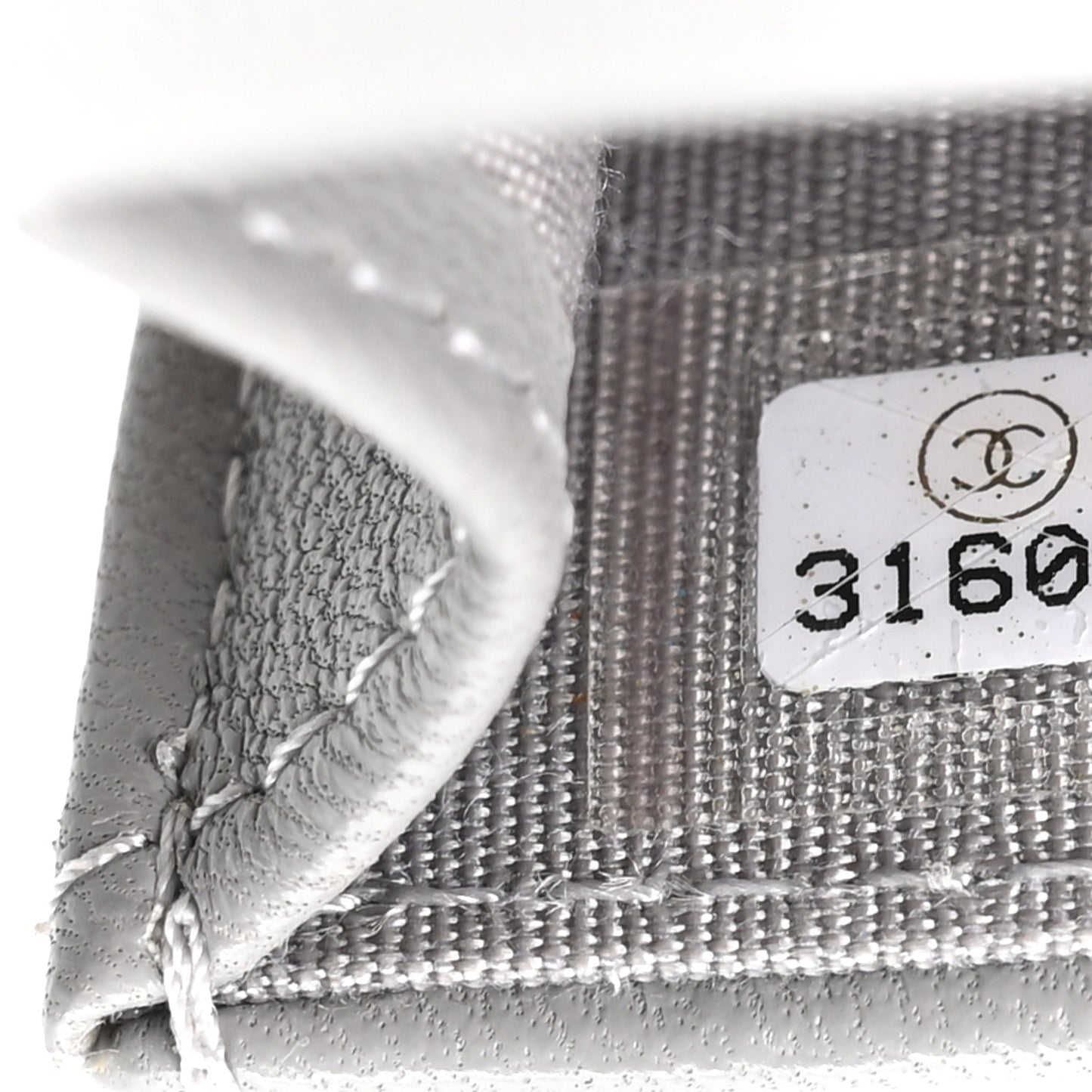 Lambskin Quilted Chanel 19 Phone Holder With Chain Grey