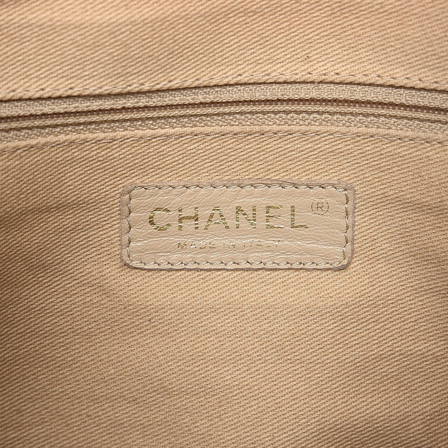 Calfskin Perforated Up In The Air North South Tote Gold