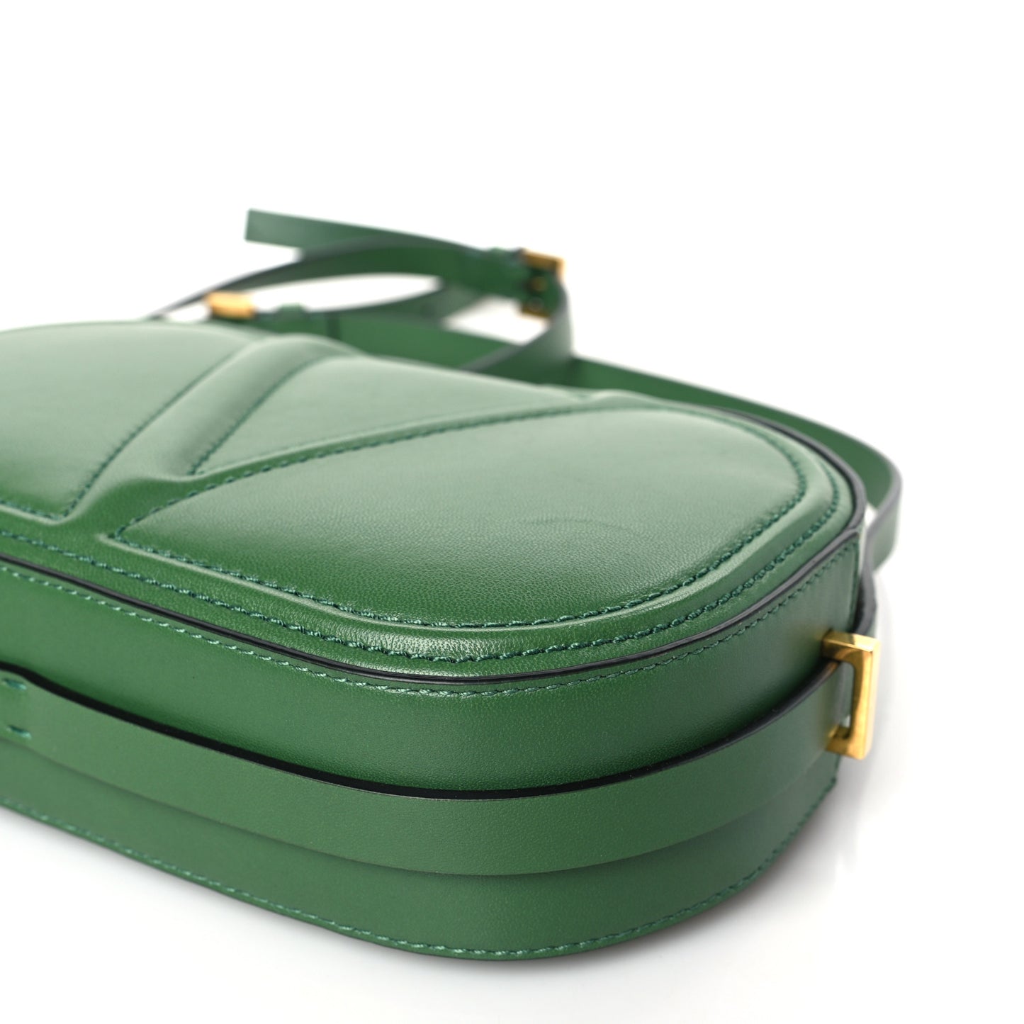 Calfskin VLogo Walk Crossbody Green
