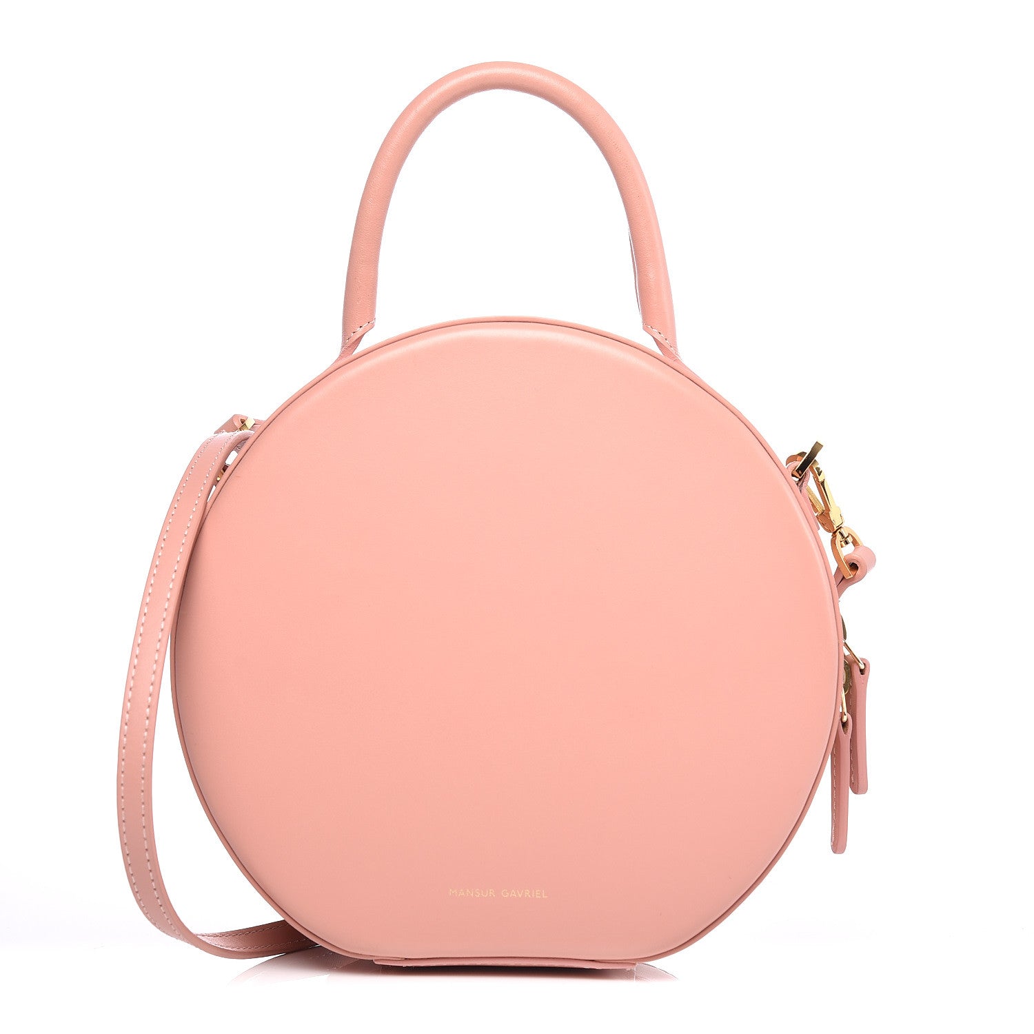 Mansur Gavriel Calfskin Circle Crossbody Bag Light Pink 1 of 12