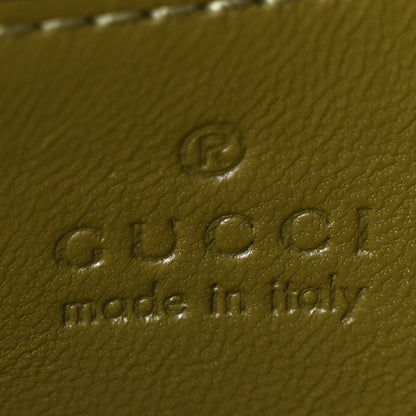 Gucci Lambskin Embossed Mini GG Milano Top Handle Shoulder Bag Green 6 of 10