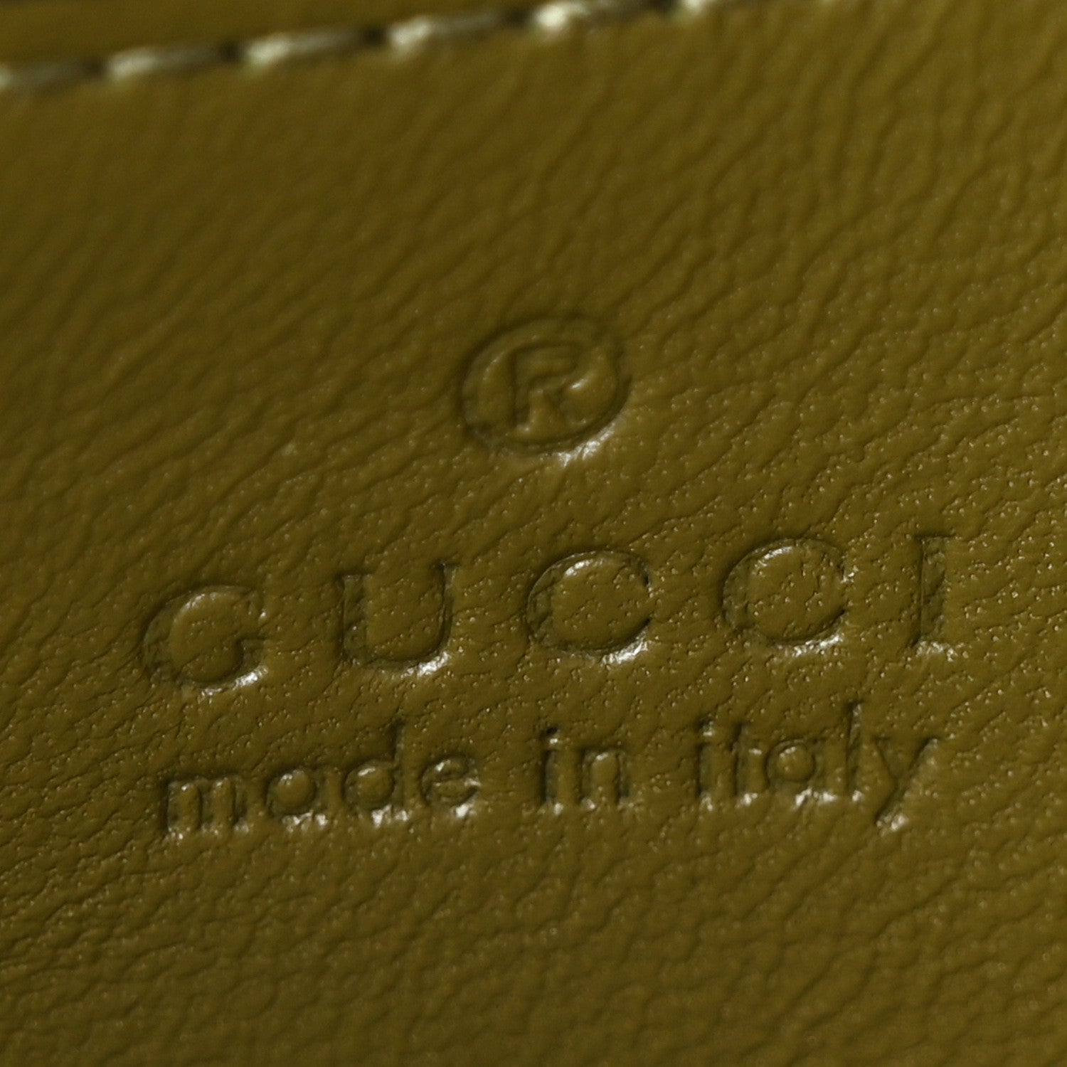Gucci Lambskin Embossed Mini GG Milano Top Handle Shoulder Bag Green 6 of 10