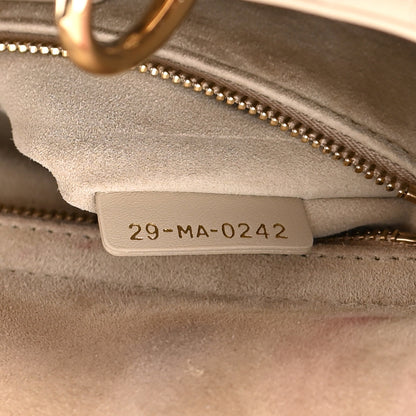 Christian Dior Lambskin Cannage Medium Lady Dior Beige 7 of 24