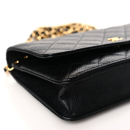 Chanel Caviar Quilted Wallet on Chain WOC Black 9 of 11