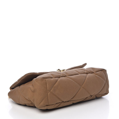 Chanel Canvas Quilted Large 19 Flap Bronze 4 of 11