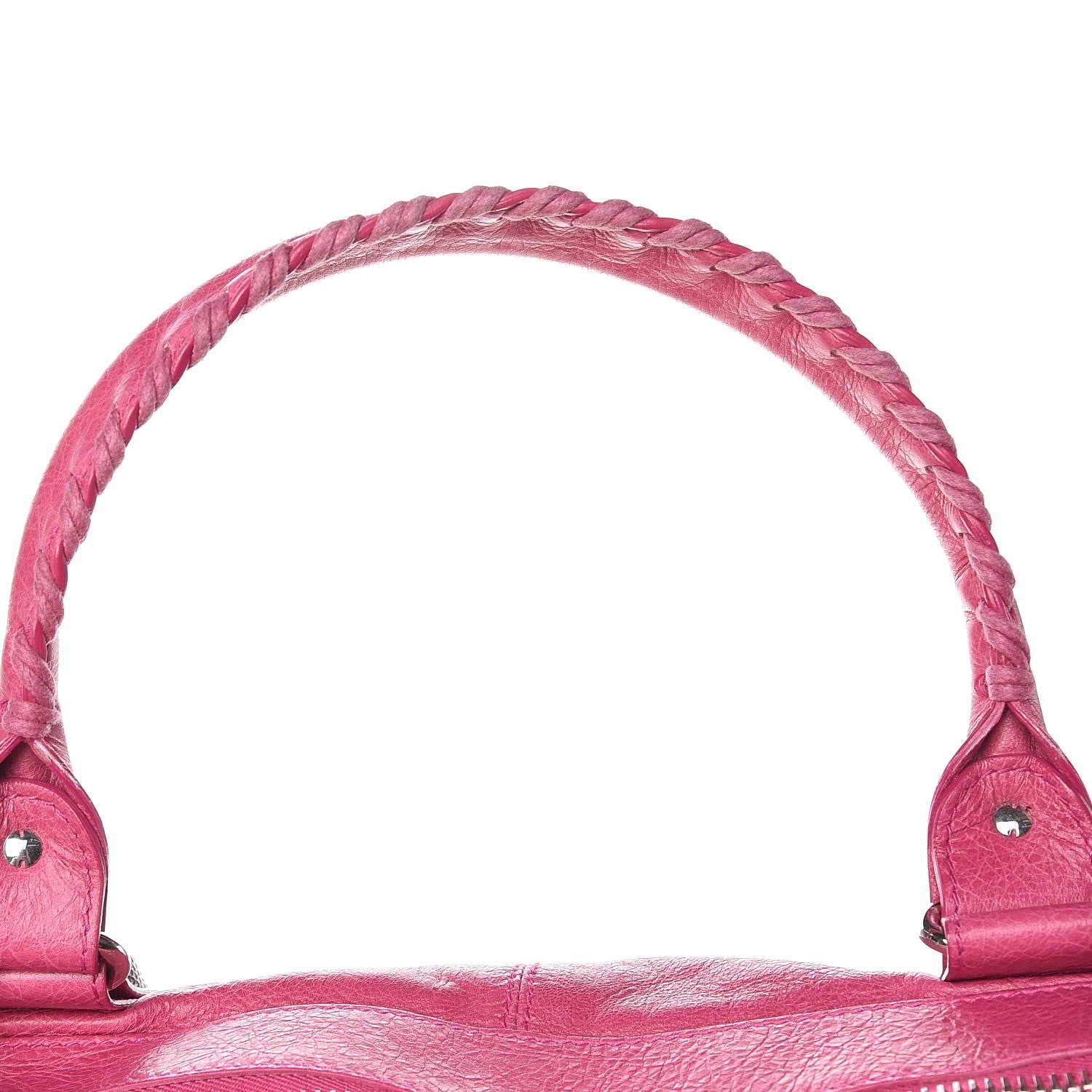 Balenciaga Agneau Giant 21 Silver Hardware Weekender Cyclamen Fucsia 8 of 15