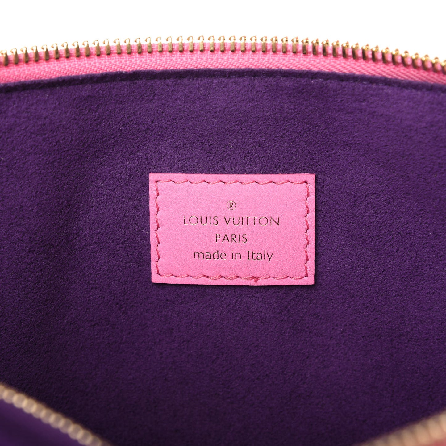 Lambskin Embossed Monogram Vuittamins Coussin PM Rose Violet