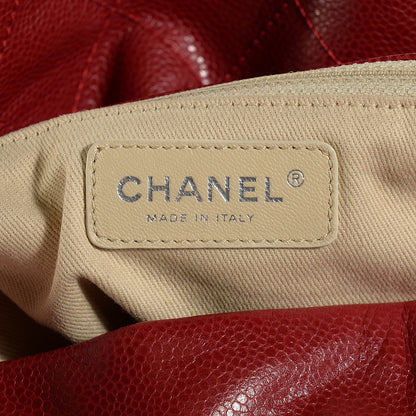 Chanel Soft Caviar Large Timeless CC Shoulder Bag Red 6 of 7