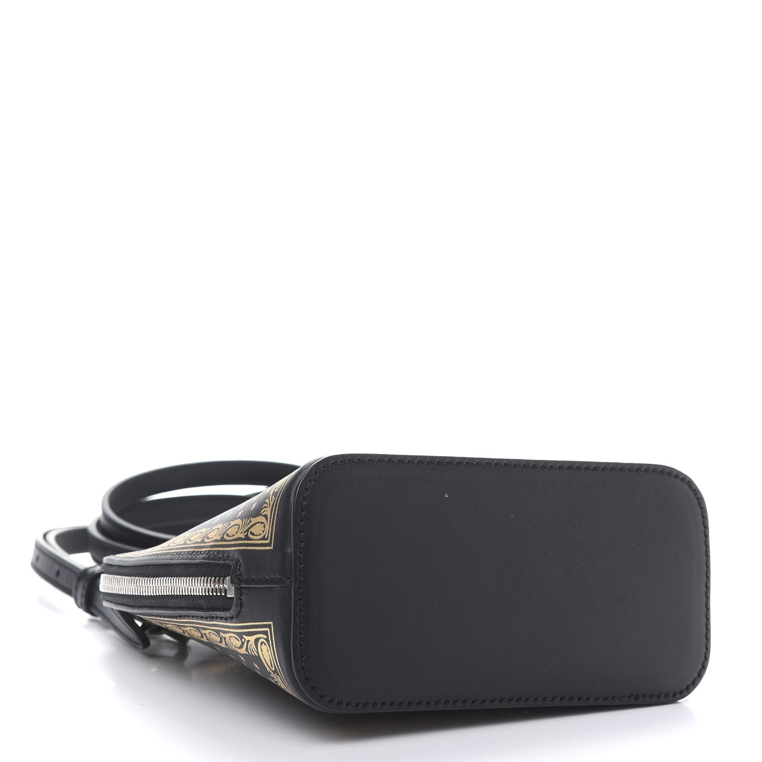 Gucci X SEGA Calfskin GUCCY Stars Mini Dome Shoulder Bag Black Gold 5 of 12