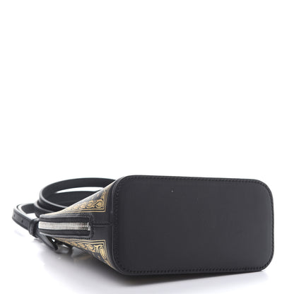 Gucci X SEGA Calfskin GUCCY Stars Mini Dome Shoulder Bag Black Gold 5 of 12