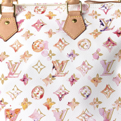 Louis Vuitton Watercolor Aquarelle Speedy 35 White 9 of 9