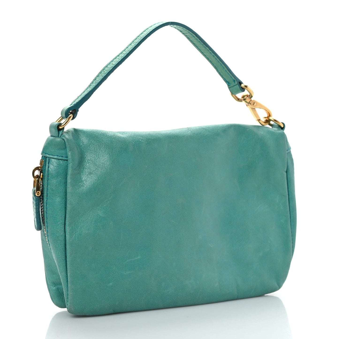 Nappa Shoulder Bag Turchese