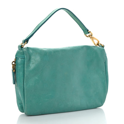 Miu Miu Nappa Shoulder Bag Turchese 3 of 10