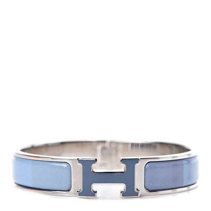 Hermes Enamel Narrow Clic Clac H Rainbow Bracelet PM Rainbow Bleu 1 of 5