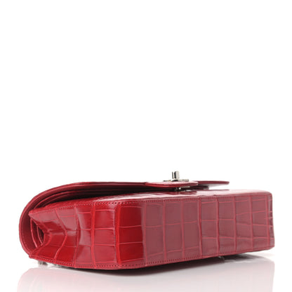 Chanel Alligator Medium Double Flap Red 4 of 9