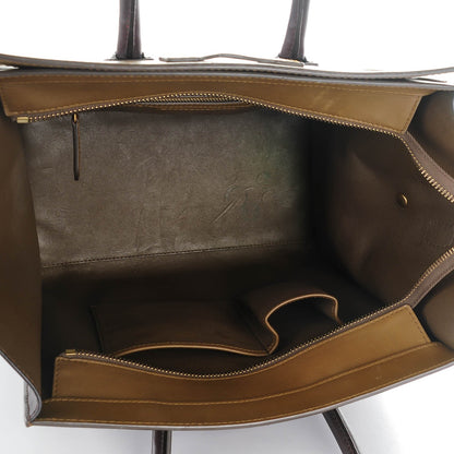 Celine Smooth Calfskin Mini Tri-Color Luggage Rust 5 of 6