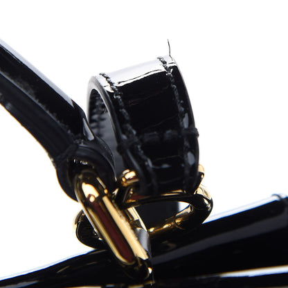 Fendi Patent Medium Peekaboo Iconic Defender Satchel Black 9 of 9