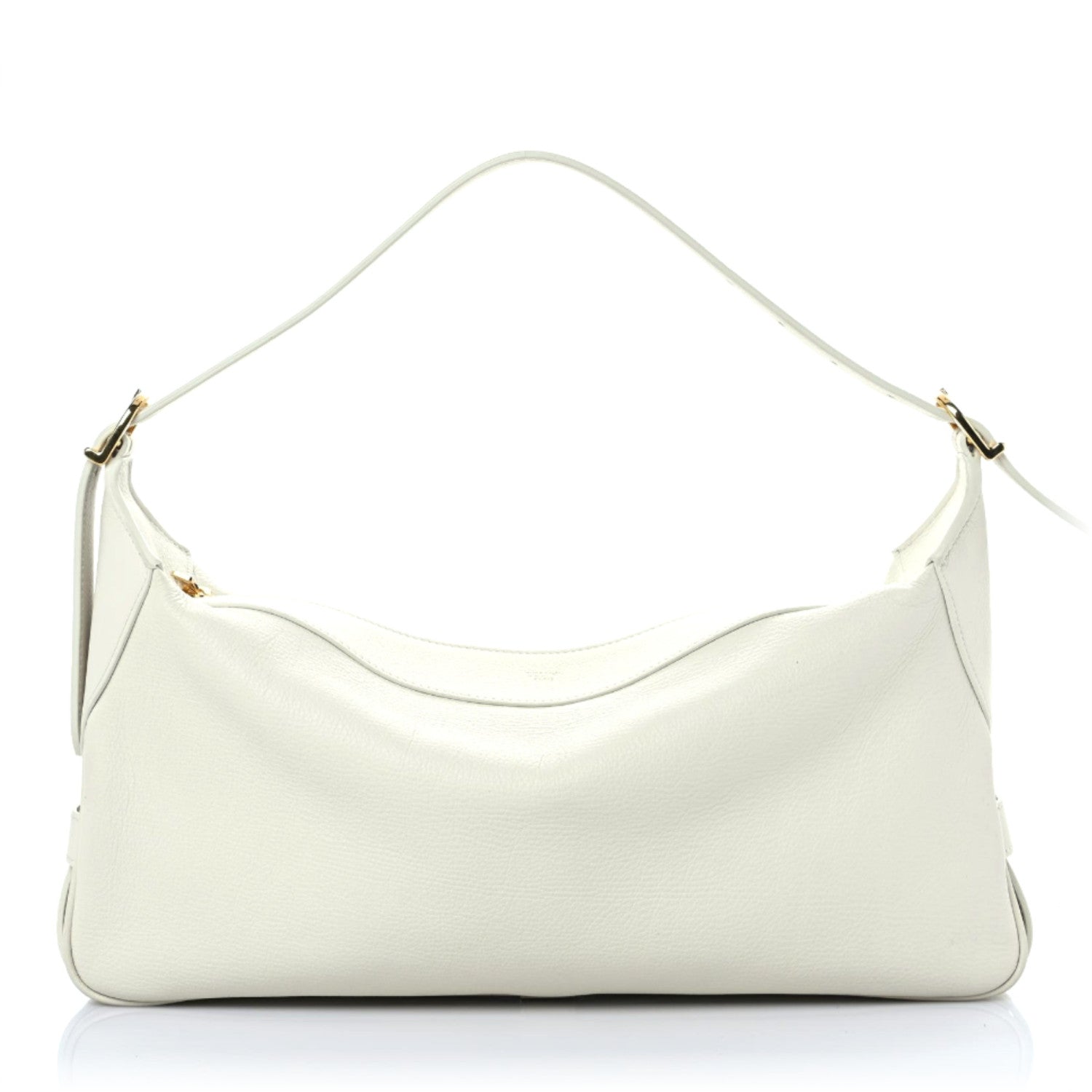 Celine Supple Calfskin Medium Romy Shoulder Bag White 1 of 15