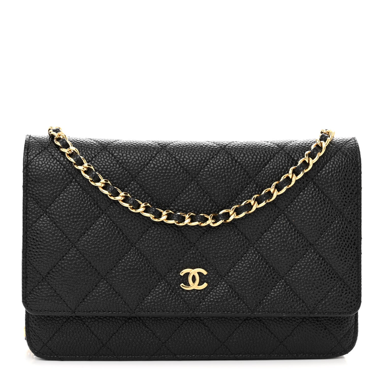 Chanel Caviar Quilted Wallet on Chain WOC Black 1 of 13
