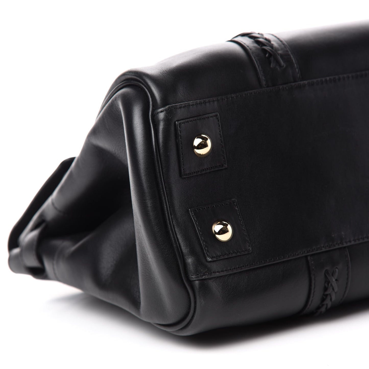 Smooth Calfskin Braided Bayswater Black