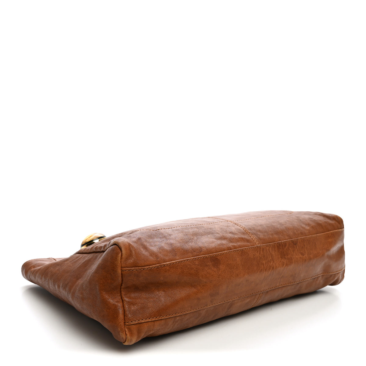 Calfskin Big Forever Tote Brown