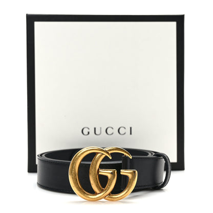 Gucci Calfskin Double G 30mm Belt 85 34 Black 5 of 5