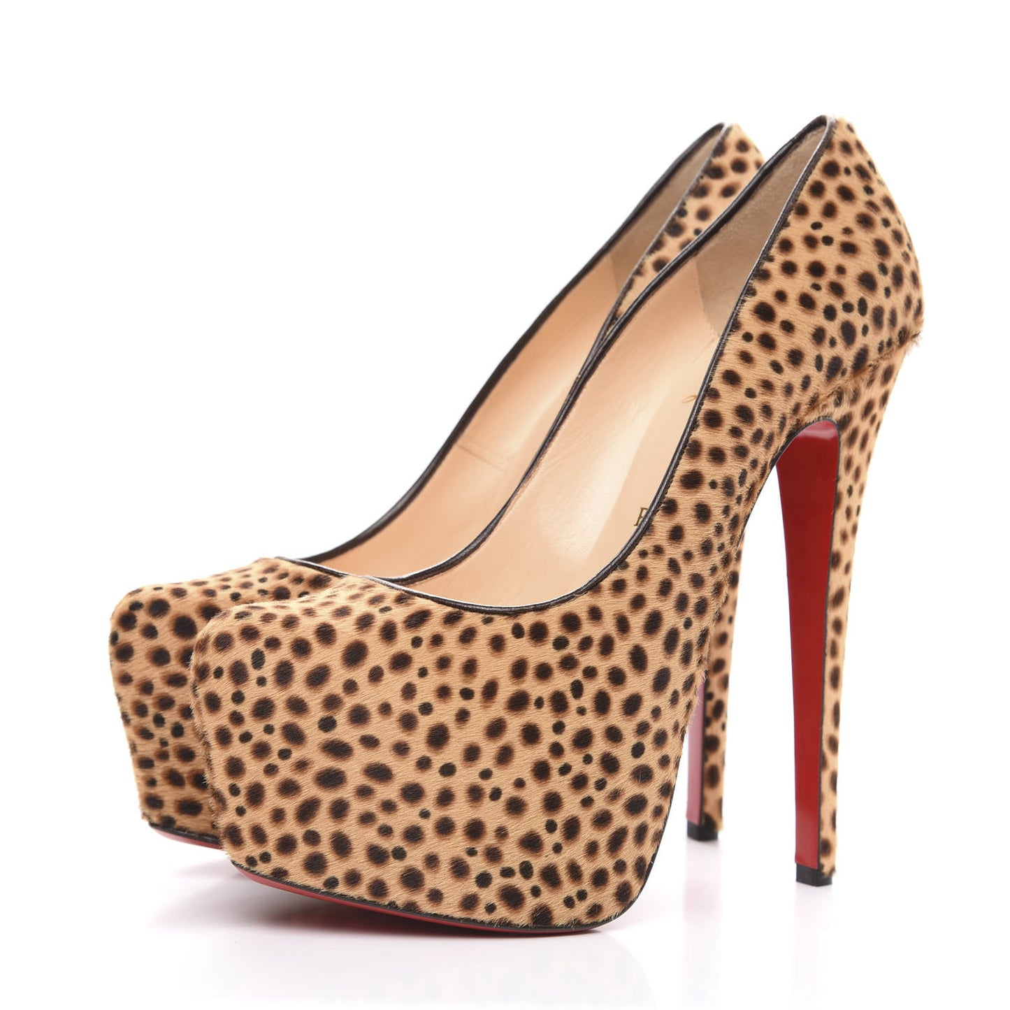 Calf Hair Cheetah Print Daffodile 160 Pumps 38 Sahara