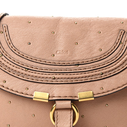 Chloe Calfskin Studded Marcie Pochette Crossbody Bag Blushy Pink 14 of 14