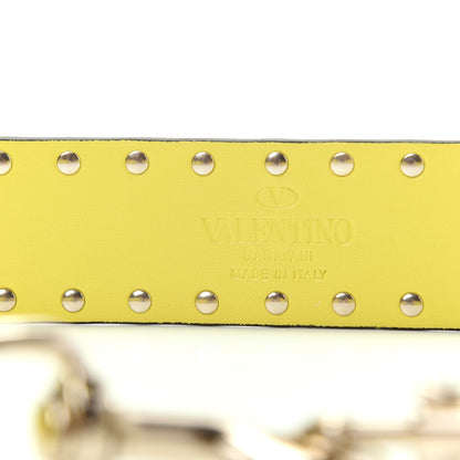 Valentino Garavani Nappa Rockstud Spike Shoulder Strap Acid Yellow 5 of 6