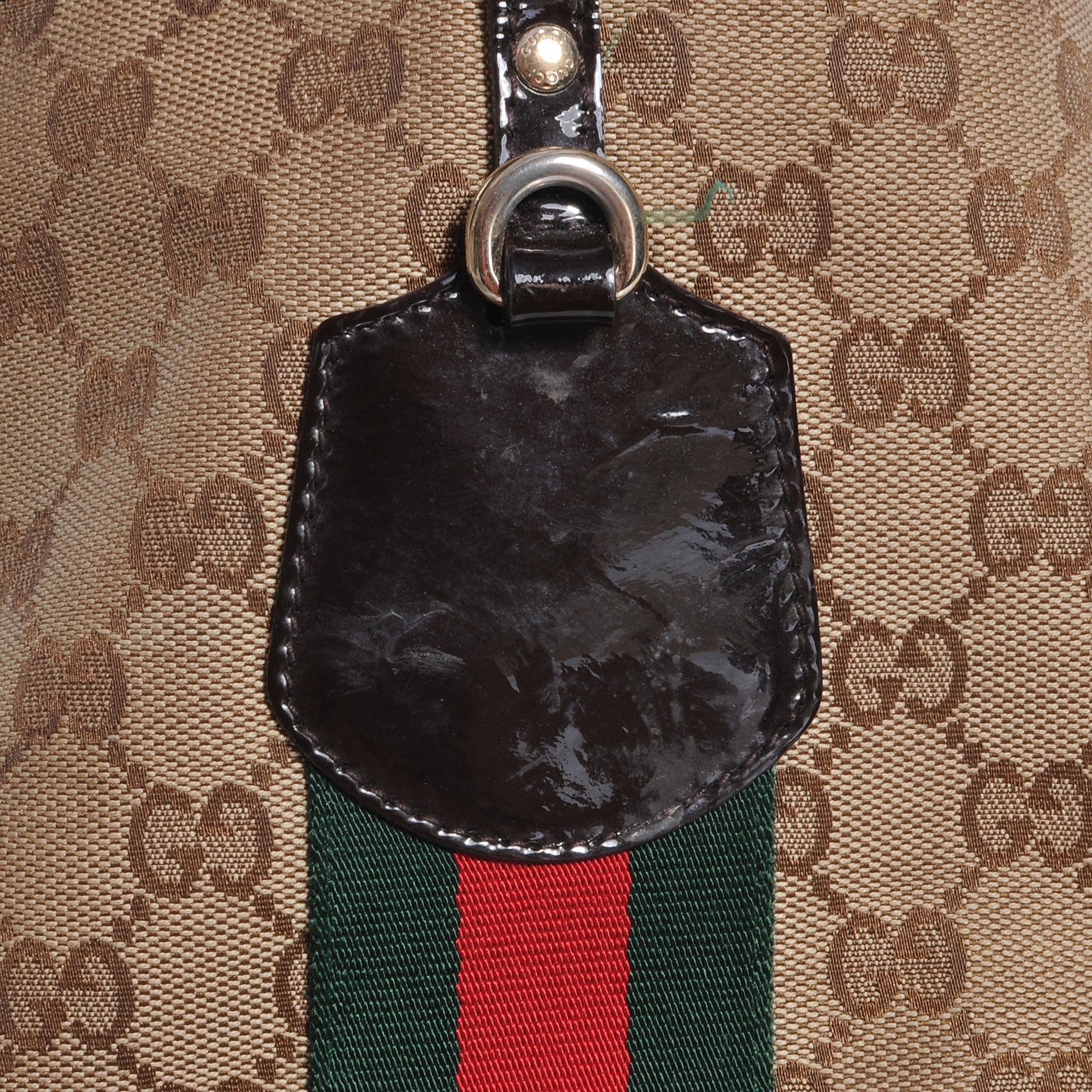 Gucci Monogram Web Large Jolie Tote Brown 11 of 12