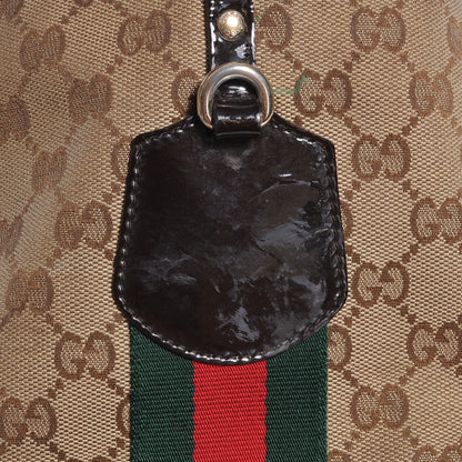 Gucci Monogram Web Large Jolie Tote Brown 11 of 12