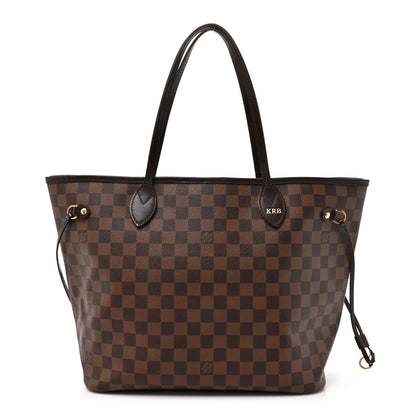 Louis Vuitton Damier Ebene Neo Neverfull MM Rose Ballerine 1 of 19