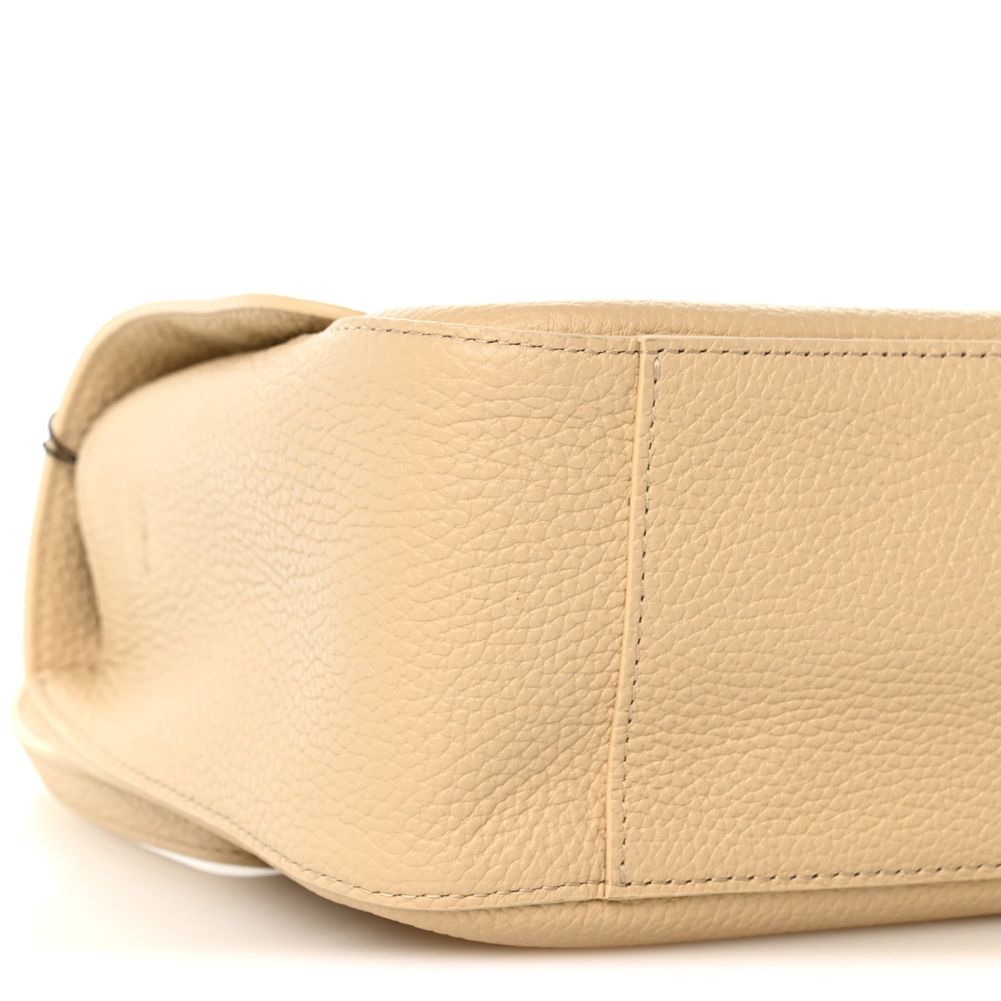 Grained Calfskin Small Souplissimo Maxi Flap Beige