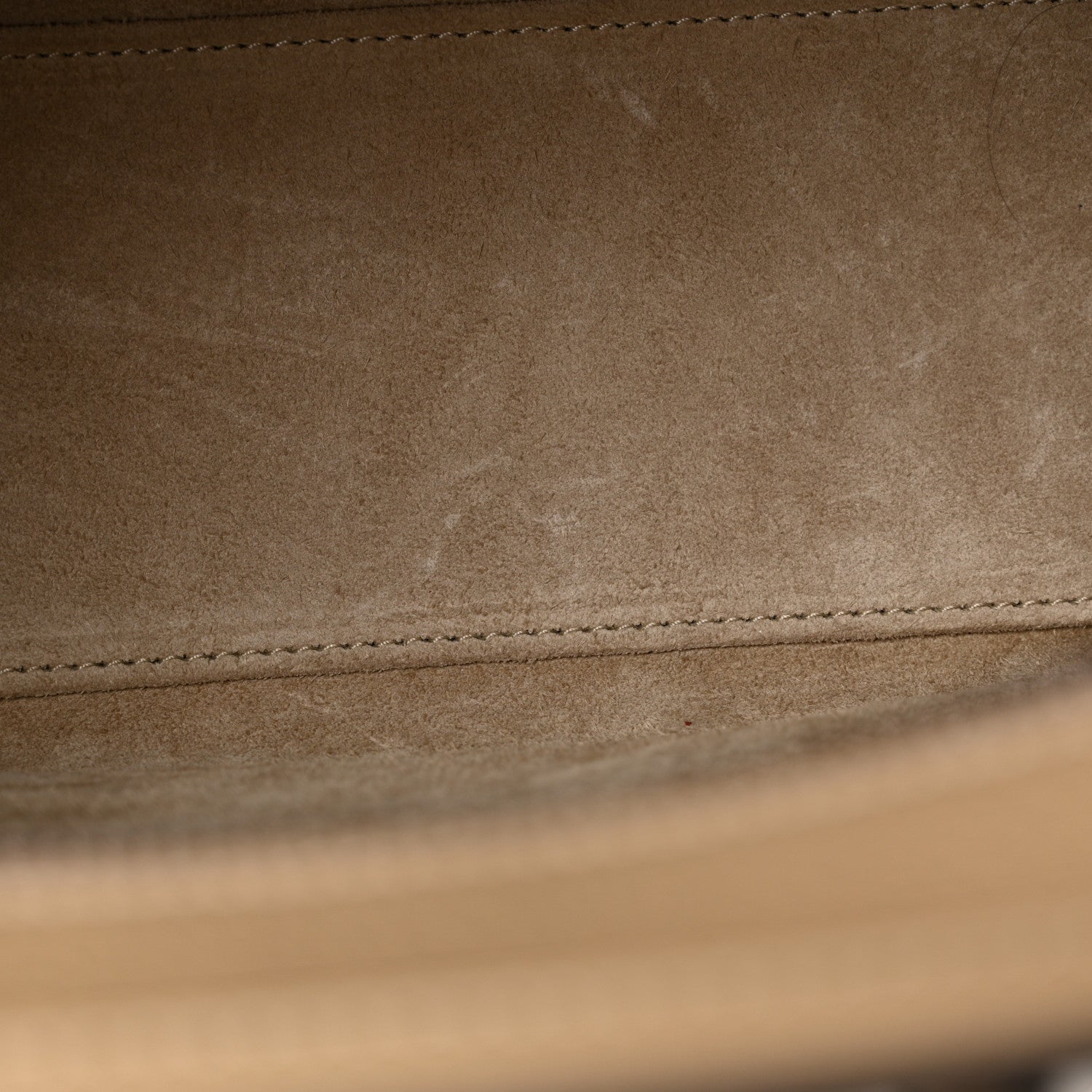 Celine Drummed Calfskin Nano Luggage Dune 11 of 14