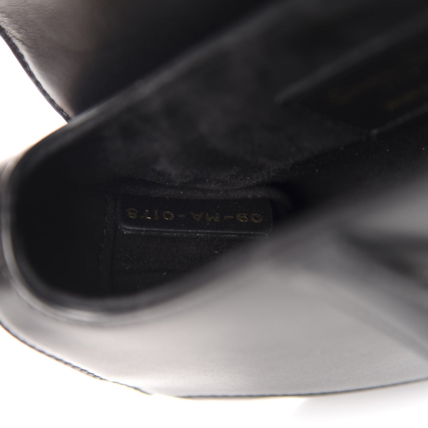 Calfskin Mini Saddle Bag Black