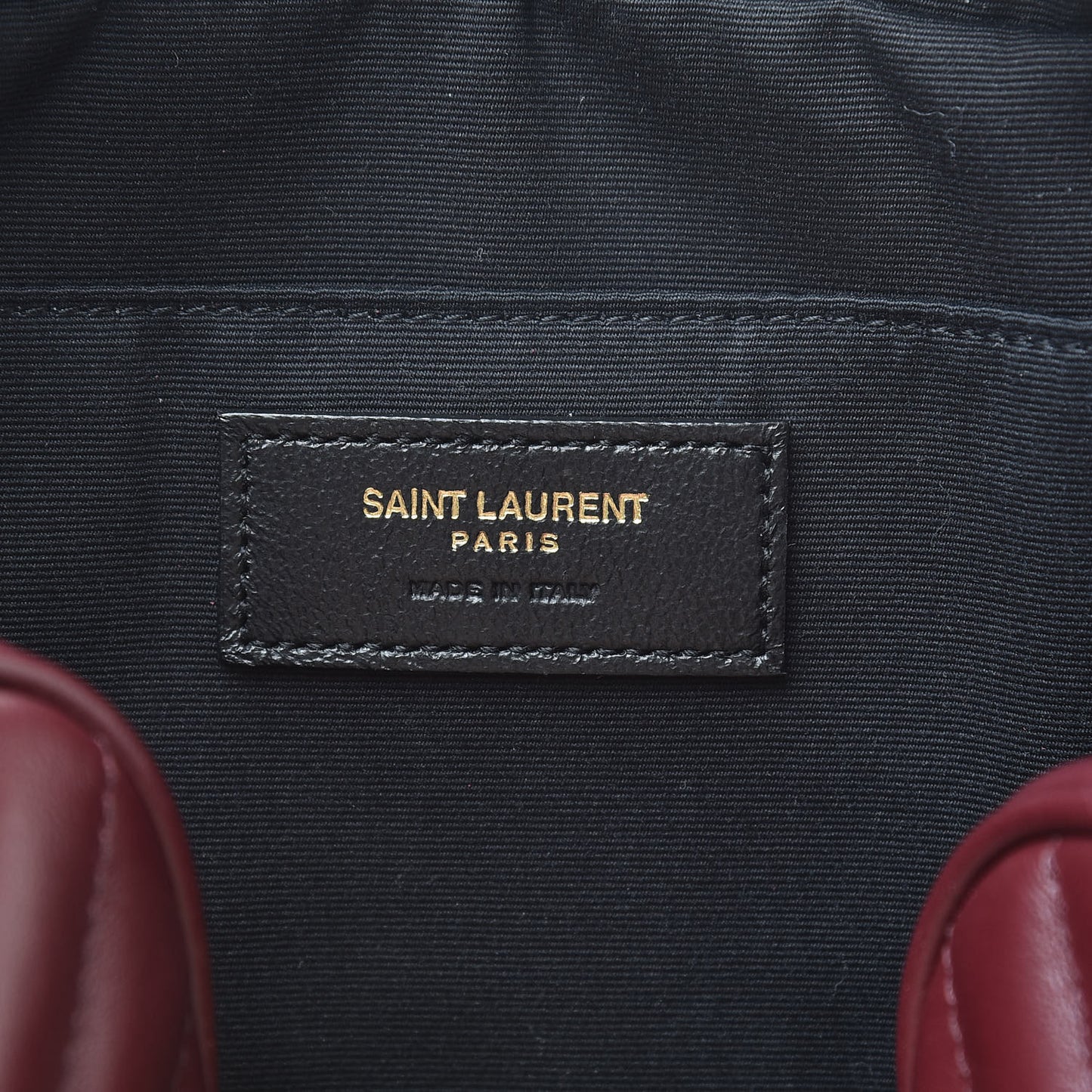Calfskin Matelasse Monogram Lou Camera Bag Dark Legion Red