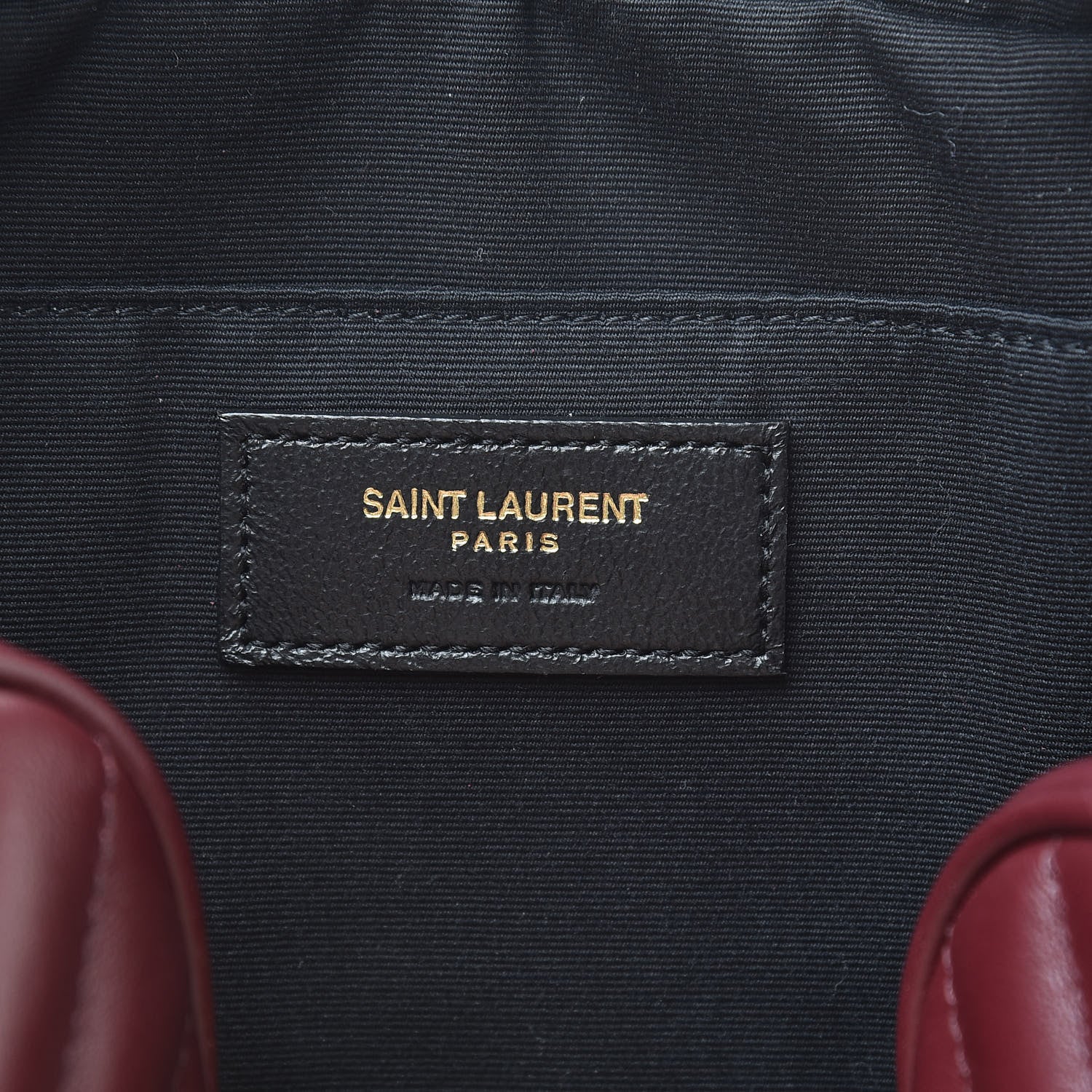 Saint Laurent Calfskin Matelasse Monogram Lou Camera Bag Dark Legion Red 6 of 10