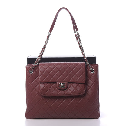 Chanel Caviar Quilted Flap Tote Red 12 of 12