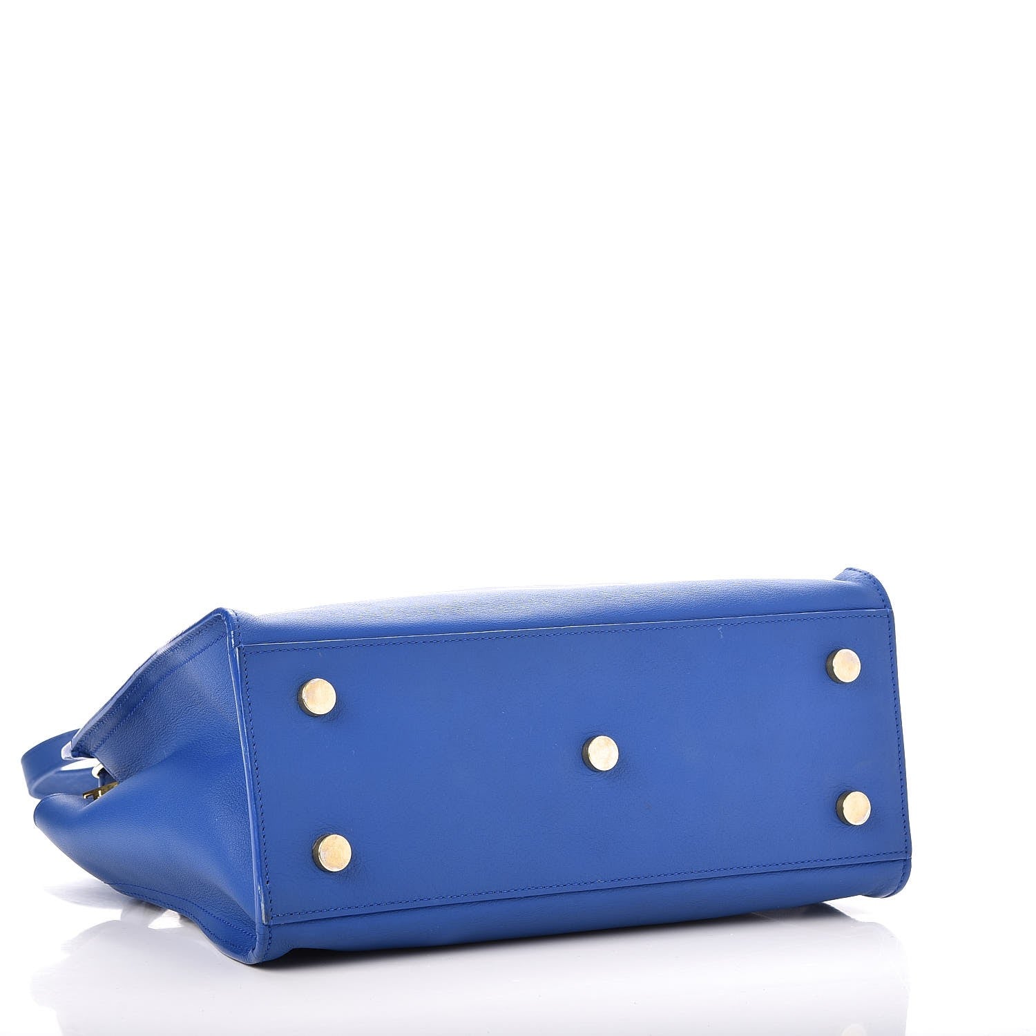Saint Laurent Calfskin Monogram Baby Cabas Blue Majorelle 4 of 21