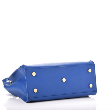 Saint Laurent Calfskin Monogram Baby Cabas Blue Majorelle 4 of 21